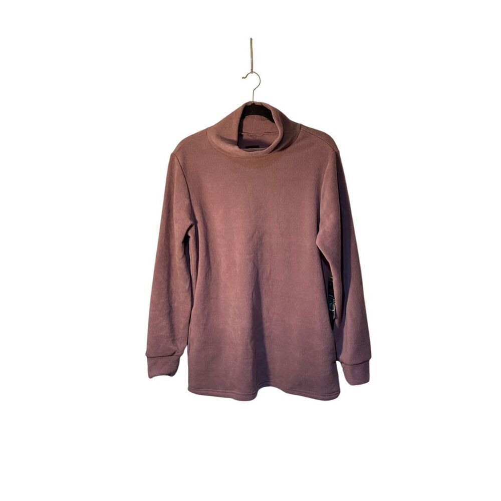 NWT mountain & Isles women’s purple 1/4 zip fleece with pockets S/L